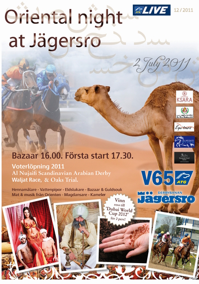 Program for Oriental Night at Jägersro