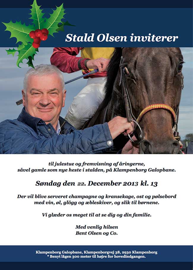 invitation til julestue og fremvisning af åringerne, december 2013 invitation til julestue og fremvisning af åringerne, december 2013