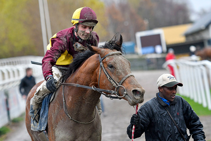 jockey Dale Swift red Cabanac til sejr på Jägersro, onsdag den 20. nov., 2019. Foto Stefan Olsson, Svenskt Galopp jockey Dale Swift red Cabanac til sejr på Jägersro, onsdag den 20. nov., 2019. Foto Stefan Olsson, Svenskt Galopp
