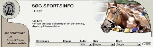 Søg sportsinfo. Copyright Dansk Galop