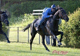 Jacob Johansen på Kronhjort, Derby Galop 2007 Foto: US Photo Jacob Johansen med Kronhjort.
Foto: US Photo